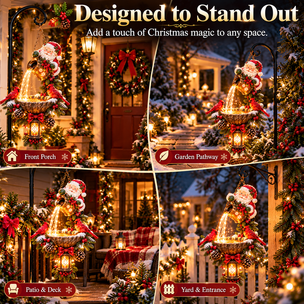🔥Let Santa Light the Way Home🎄 Christmas Magic Pouring Light Hanging Collection