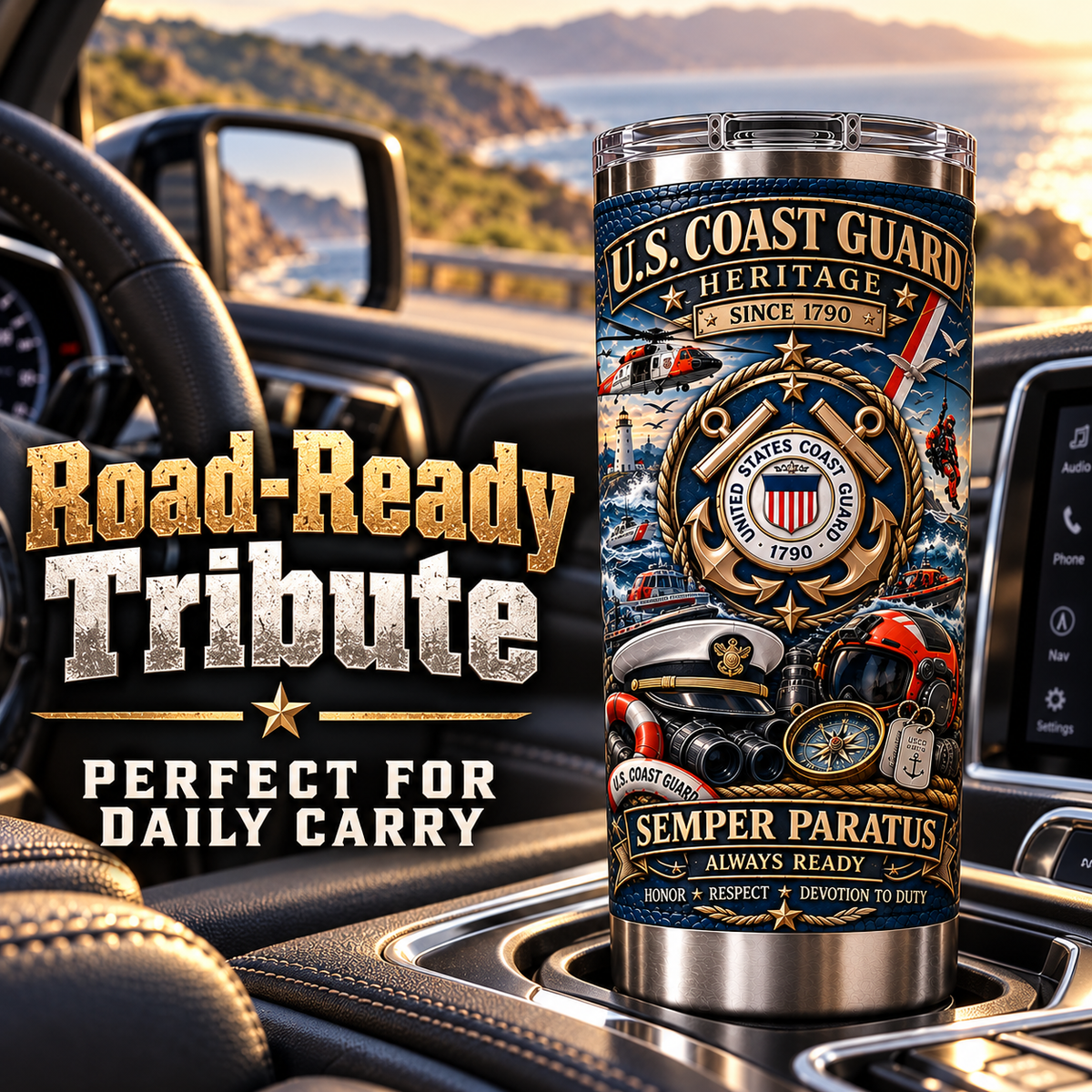 U.S. Coast Guard Heritage Insulated Travel Tumbler