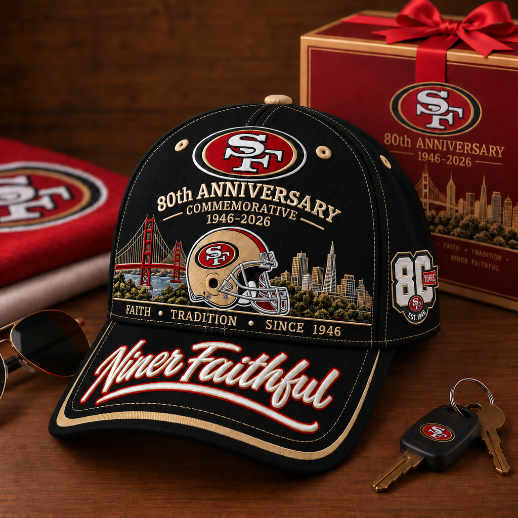 Niner Faithful 80th Anniversary Commemorative Cap