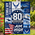 United States Air Force 80th Anniversary Commemorative Garden Flag
