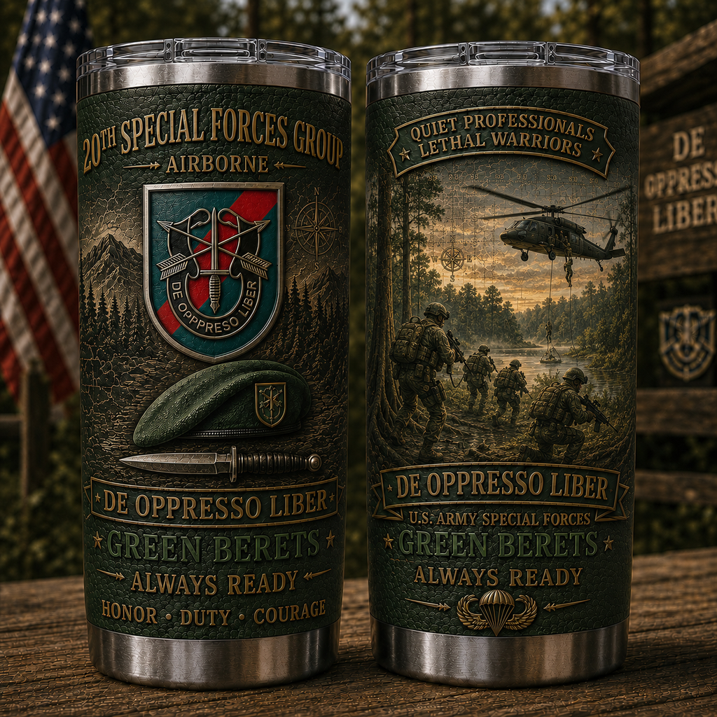 U.S. Army Special Forces Group Insulated Travel Tumbler Collection