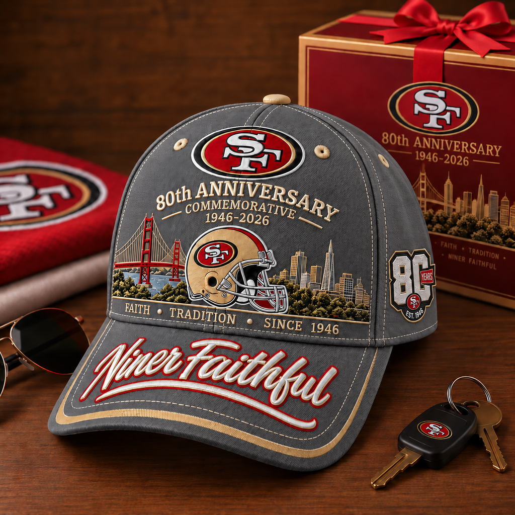 Niner Faithful 80th Anniversary Commemorative Cap