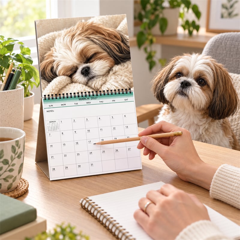 Shih Tzu 2027 Wall Calendar