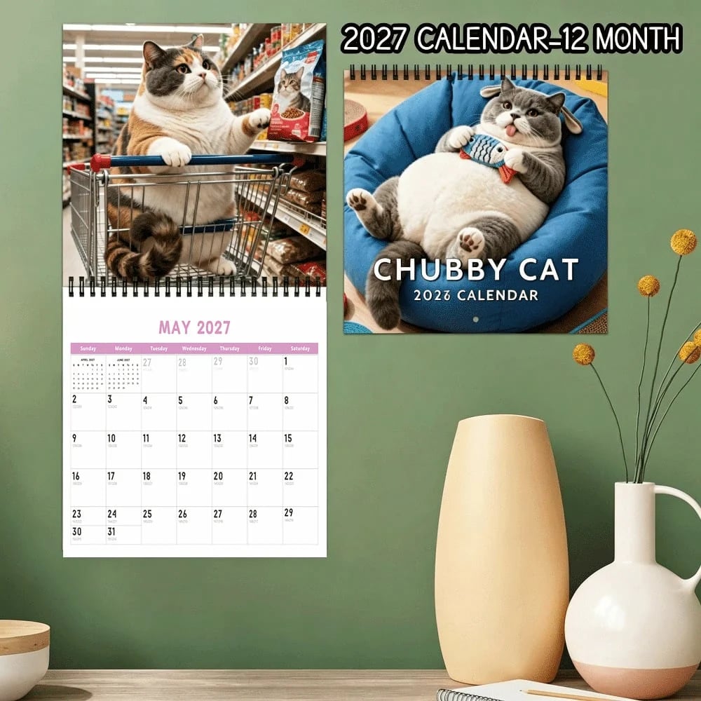 2027 Chubby Cat Calendar