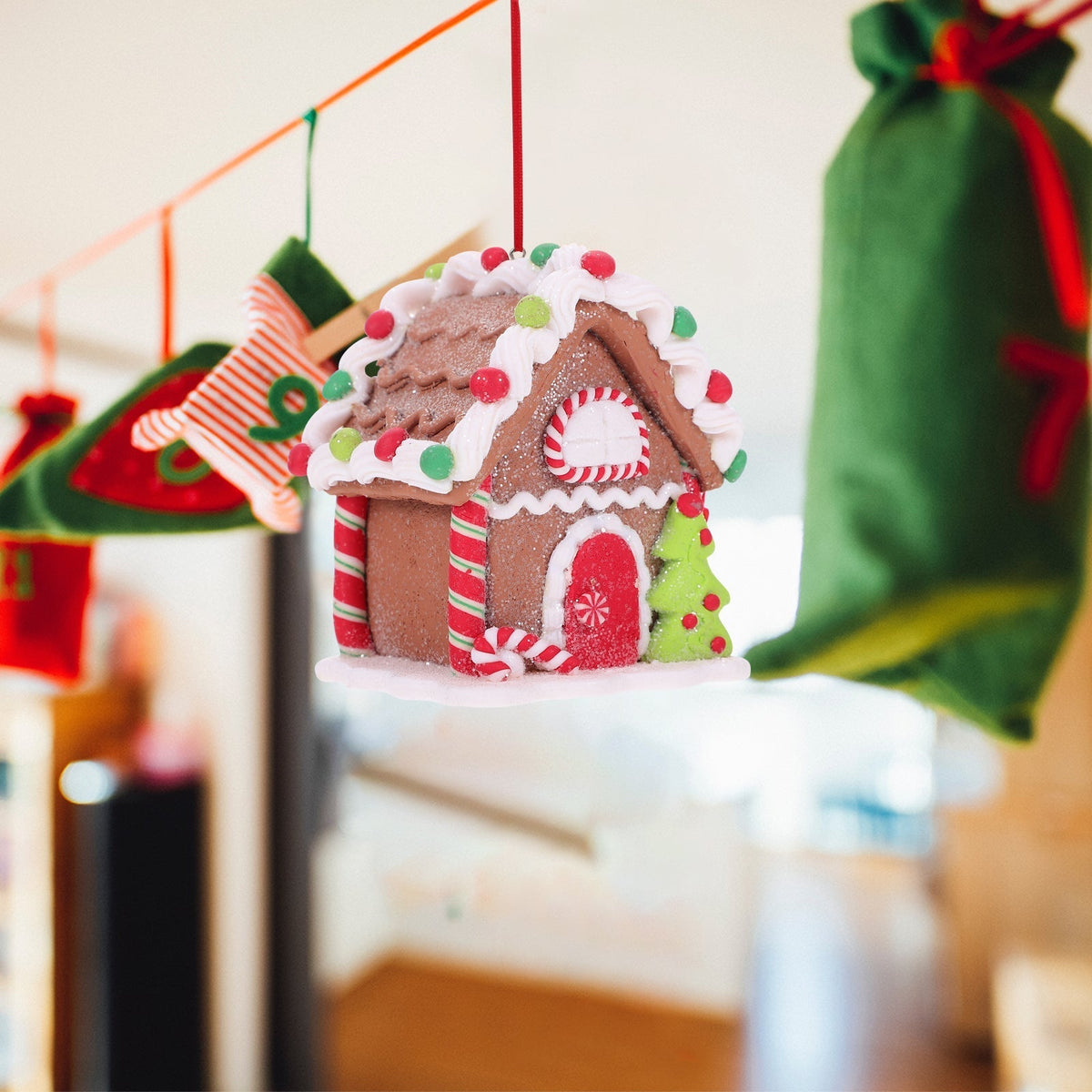 Sikunuo | Mini Christmas Gingerbread House Decorations