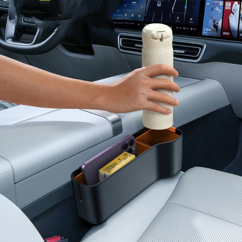 Seat Gap Filler for Tesla | Universal Fit | Premium Leather & Cotton