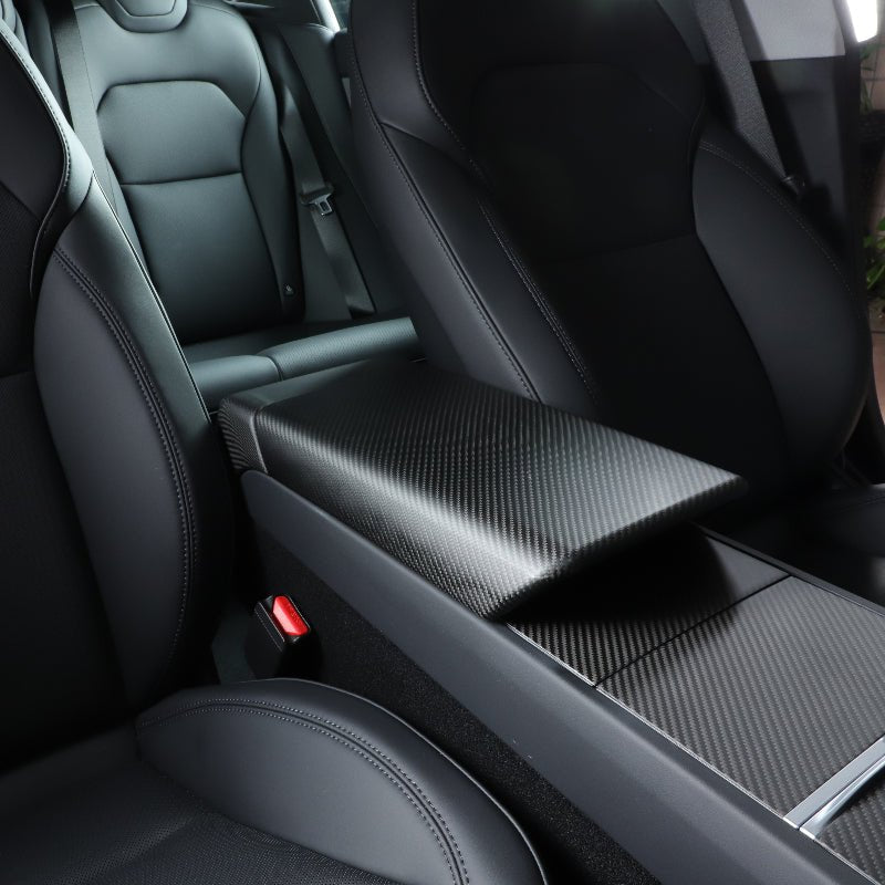Carbon Fiber Armrest Cover For Model 3 Standard / Model Y Standard