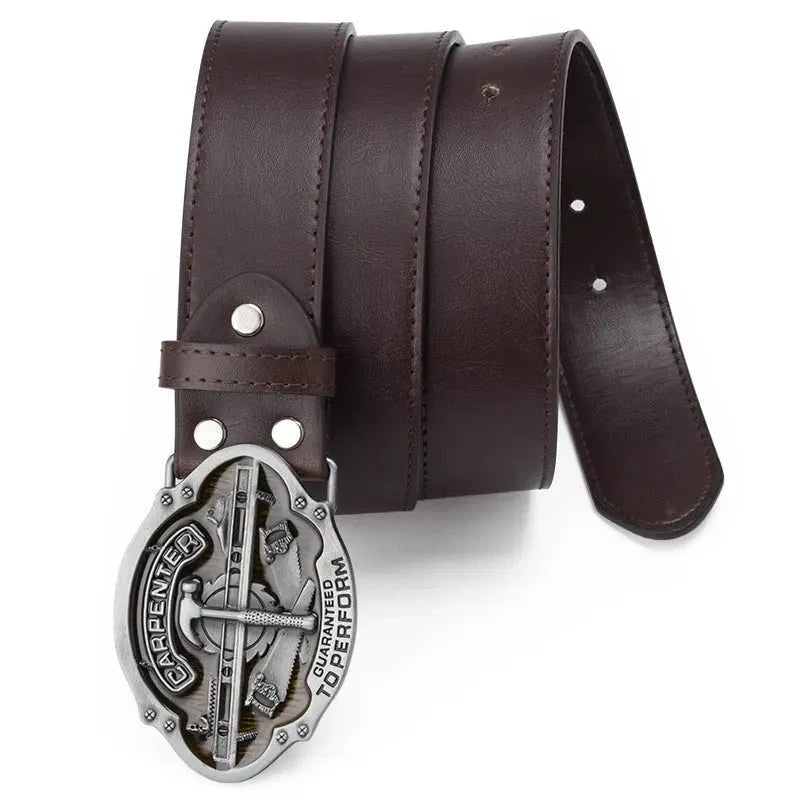 Carpenter Guaranteed To Perform Belt Buckles