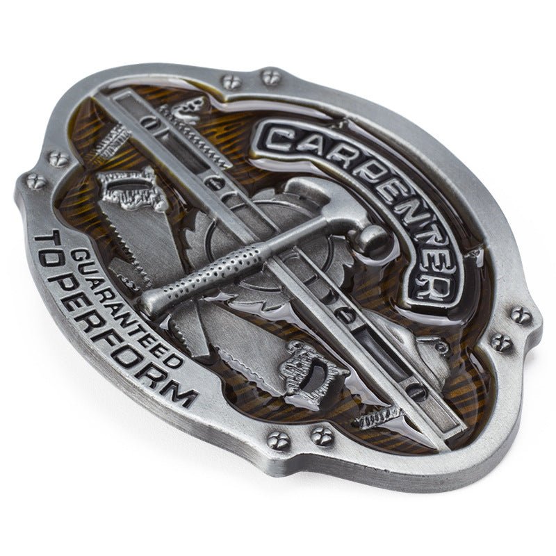 Carpenter Guaranteed To Perform Belt Buckles