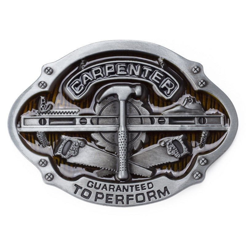 Carpenter Guaranteed To Perform Belt Buckles