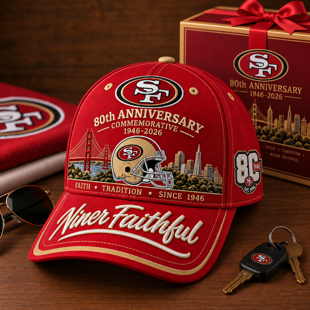 Niner Faithful 80th Anniversary Commemorative Cap