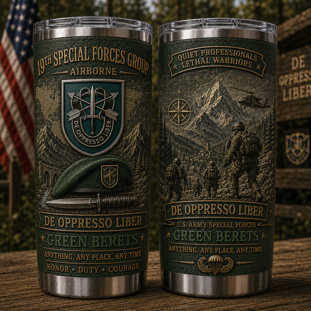 U.S. Army Special Forces Group Insulated Travel Tumbler Collection