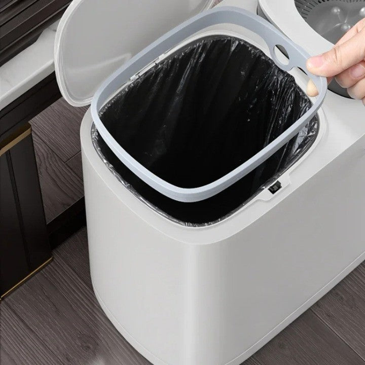 Sikunuo | Dual Compartment Dry Wet Section Efficient Modern Home Trash Can
