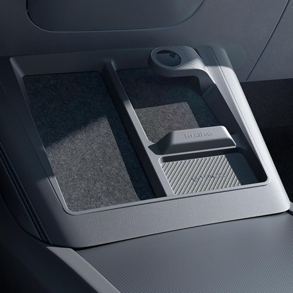 3-in-1 Wireless Charging Anti-Slip Organizer for Model 3 Highland / Model Y Juniper | Sikunuo