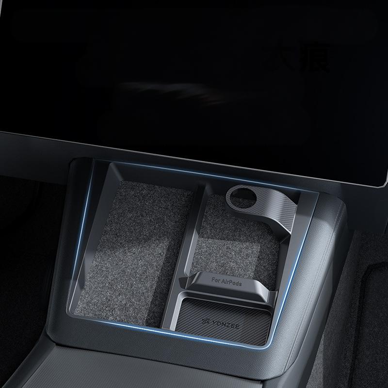 3-in-1 Wireless Charging Anti-Slip Organizer for Model 3 Highland / Model Y Juniper | Sikunuo