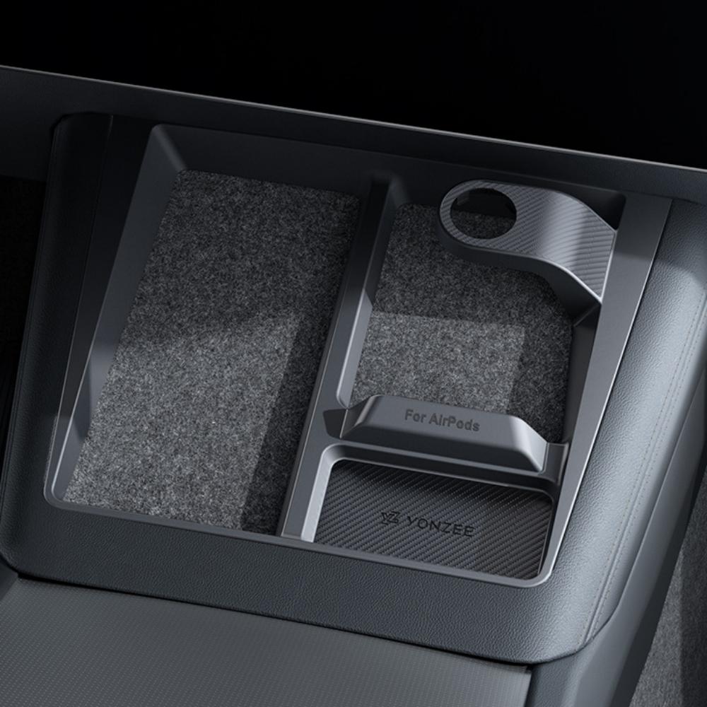 3-in-1 Wireless Charging Anti-Slip Organizer for Model 3 Highland / Model Y Juniper | Sikunuo