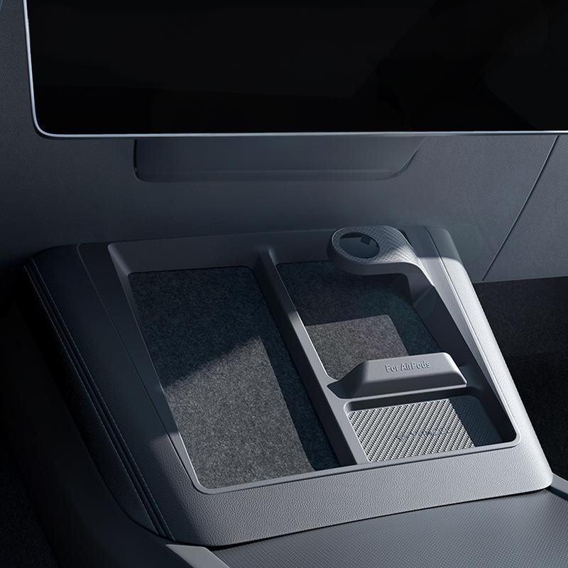 3-in-1 Wireless Charging Anti-Slip Organizer for Model 3 Highland / Model Y Juniper | Sikunuo