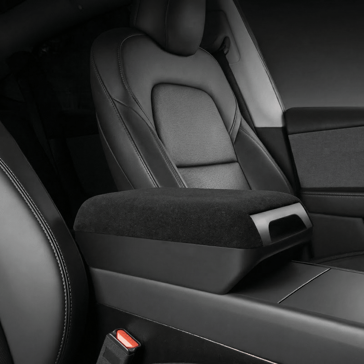 Center Console Armrest Riser with Hidden Sliding Storage for Model 3 Highland & Model Y Juniper