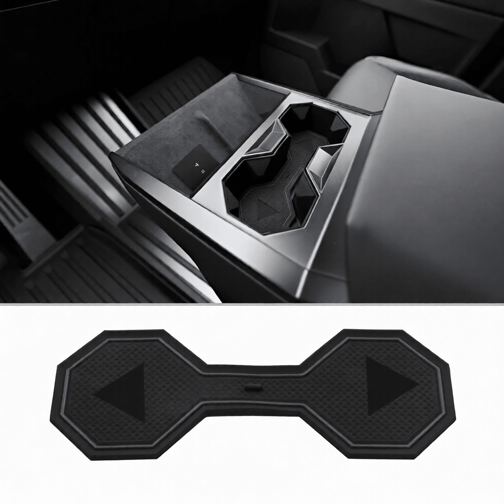 Center Console Cup Holder Coasters for Cybertruck | Non-Slip Silicone