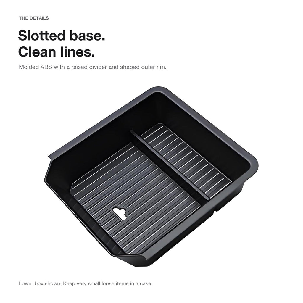 Center Console Storage Box for Model 3 Highland & Model Y Juniper | 3 Locations