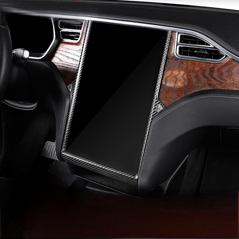 Center Display Frame Dry Carbon Fiber Overlay for Model S/X 2014-2020