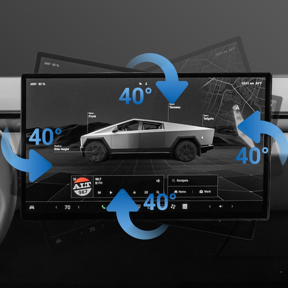 Center Screen Swivel Rotating Mount Kit for Cybertruck | Sikunuo