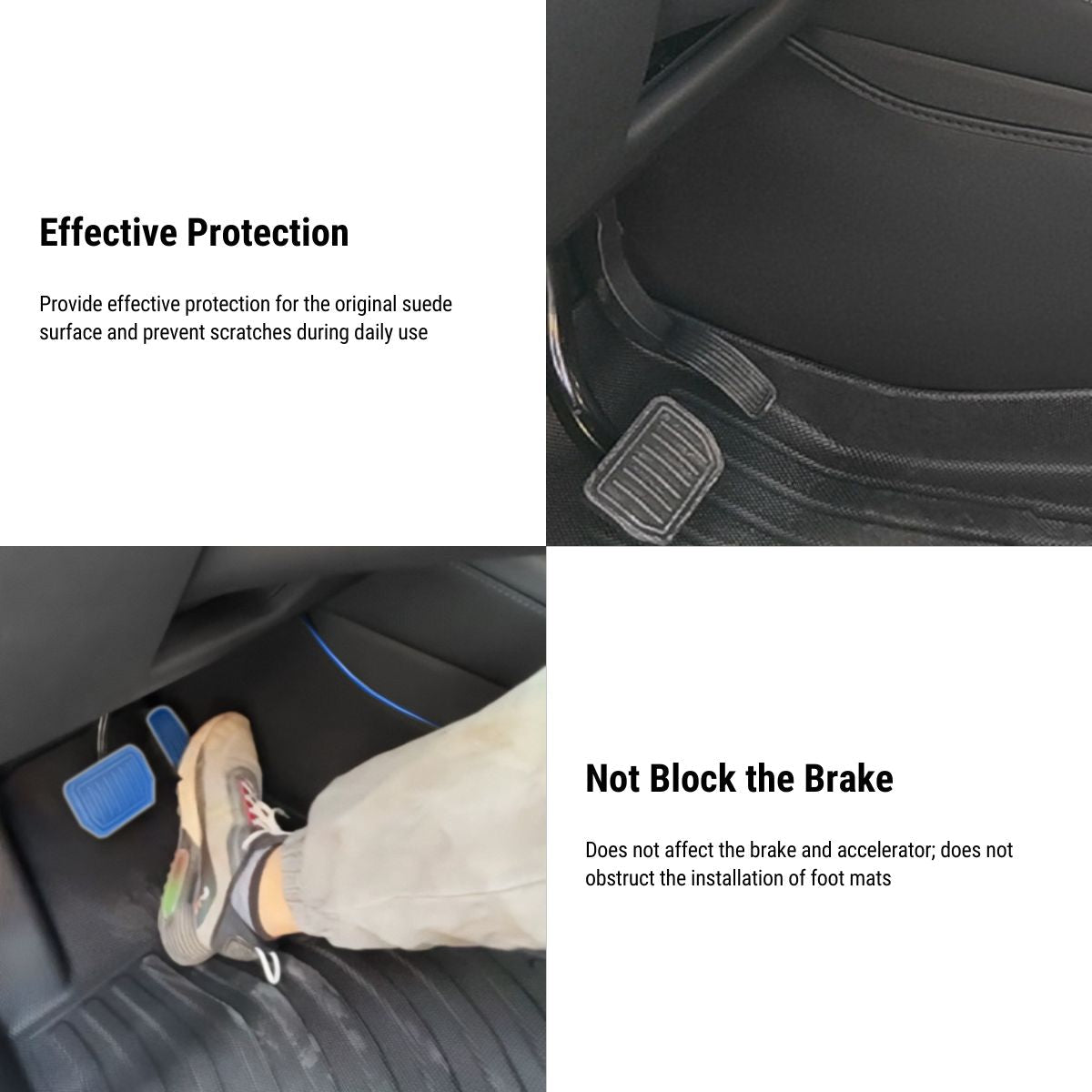 Central Control Side Defense Kick Pad for Tesla Model 3 2017-2023