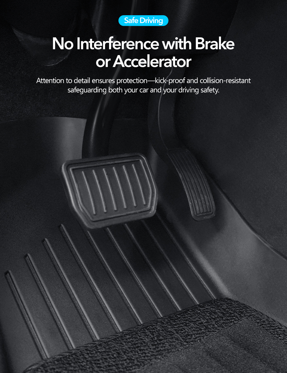 Central Control Side Kick Pad for Tesla Model Y