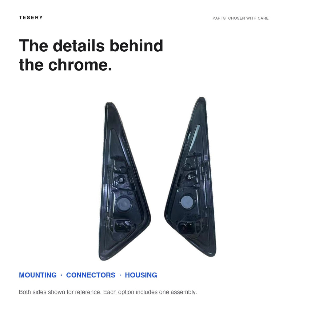 Chrome Side Repeater Camera for Tesla Model 3 (2017–2020)