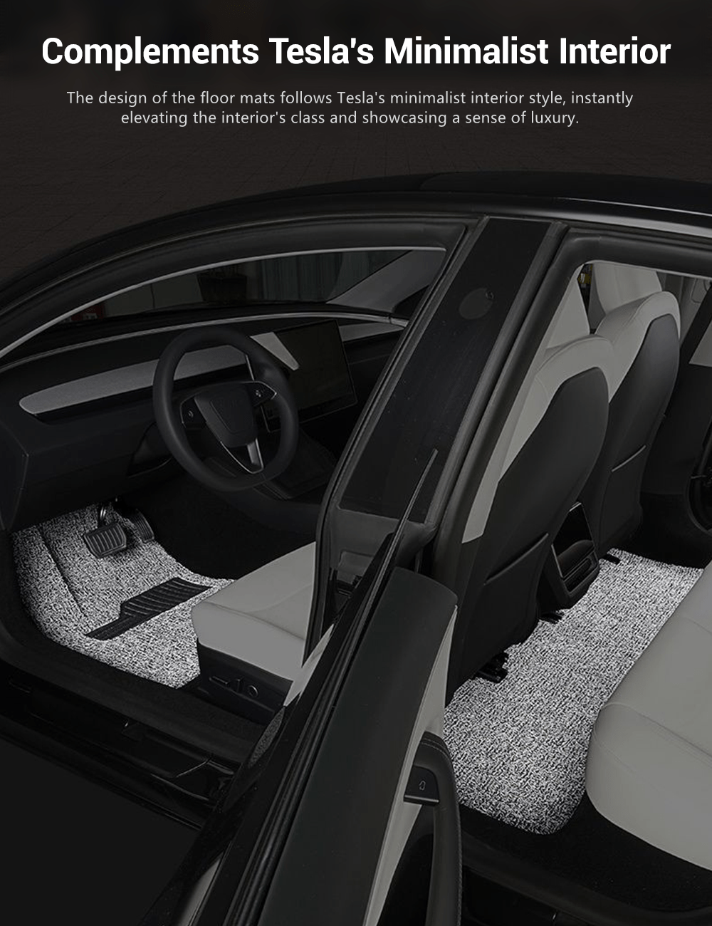 Coil Floor Mats for Tesla Model 3 Highland & Model Y Juniper