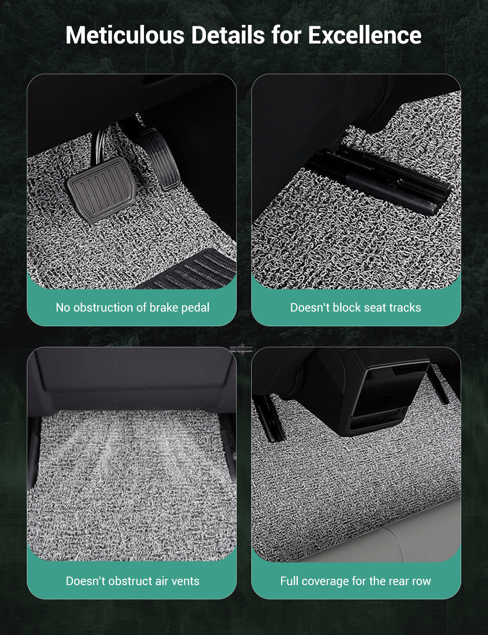 Coil Floor Mats for Tesla Model 3 Highland & Model Y Juniper