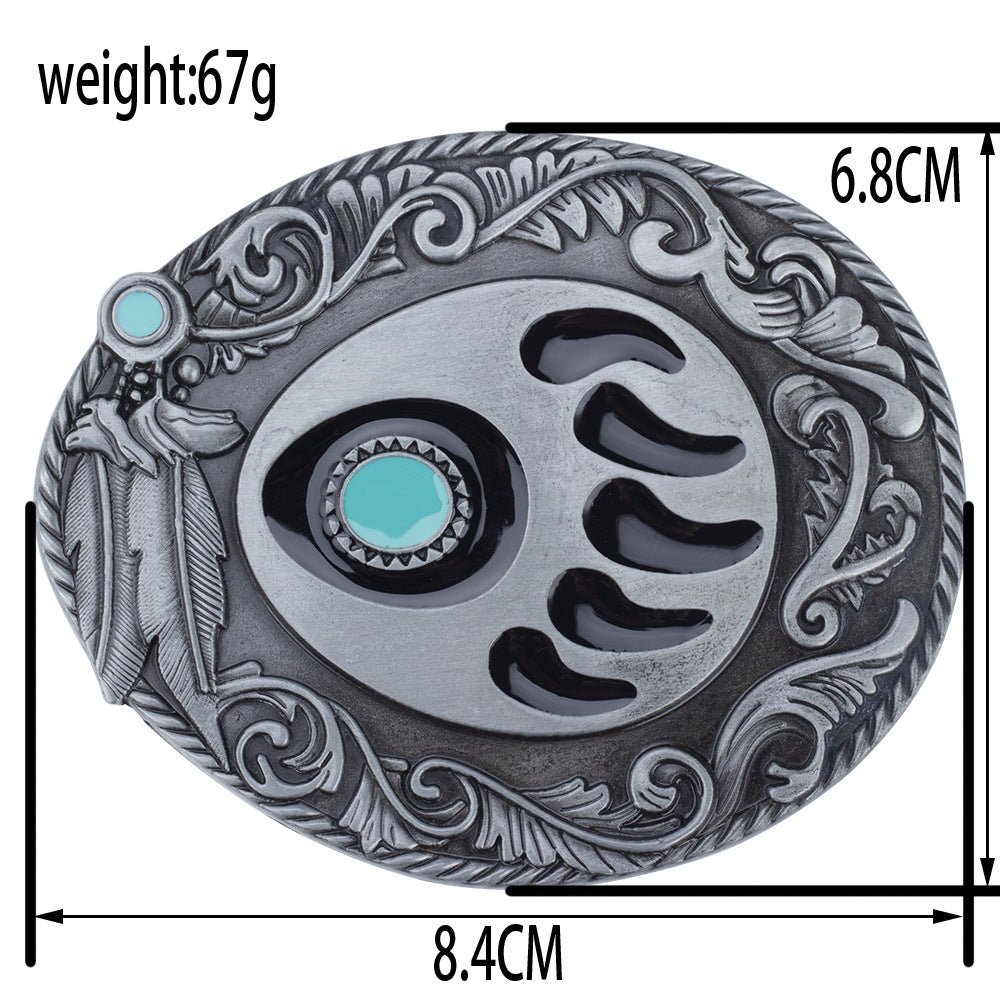 Colorful Animal Paw Belt Buckle