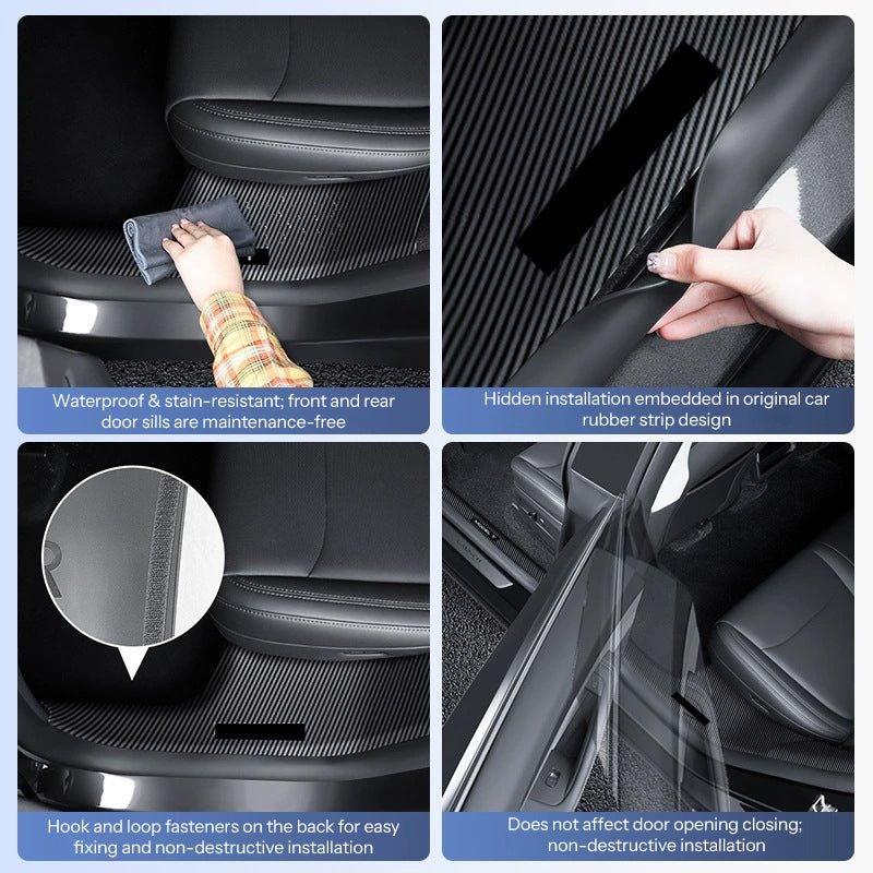 Complete Interior Door Sill Protection Kit for Model Y Juniper | Sikunuo