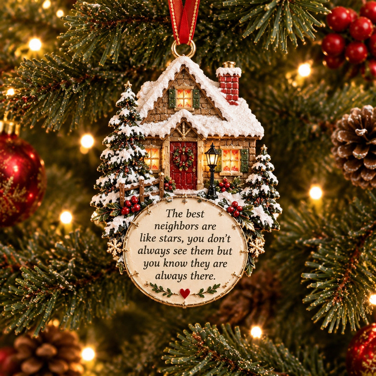 Heartfelt Holiday Keepsake Flat Ornament