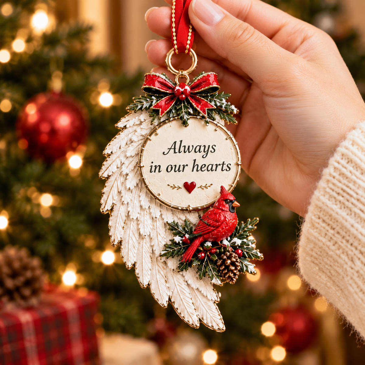 Heartfelt Holiday Keepsake Flat Ornament