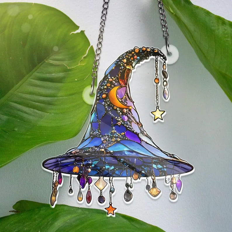 Sikunuo | 2D-Witch Hat Hanging Ornament – Playful Magic & Cosmic Elegance
