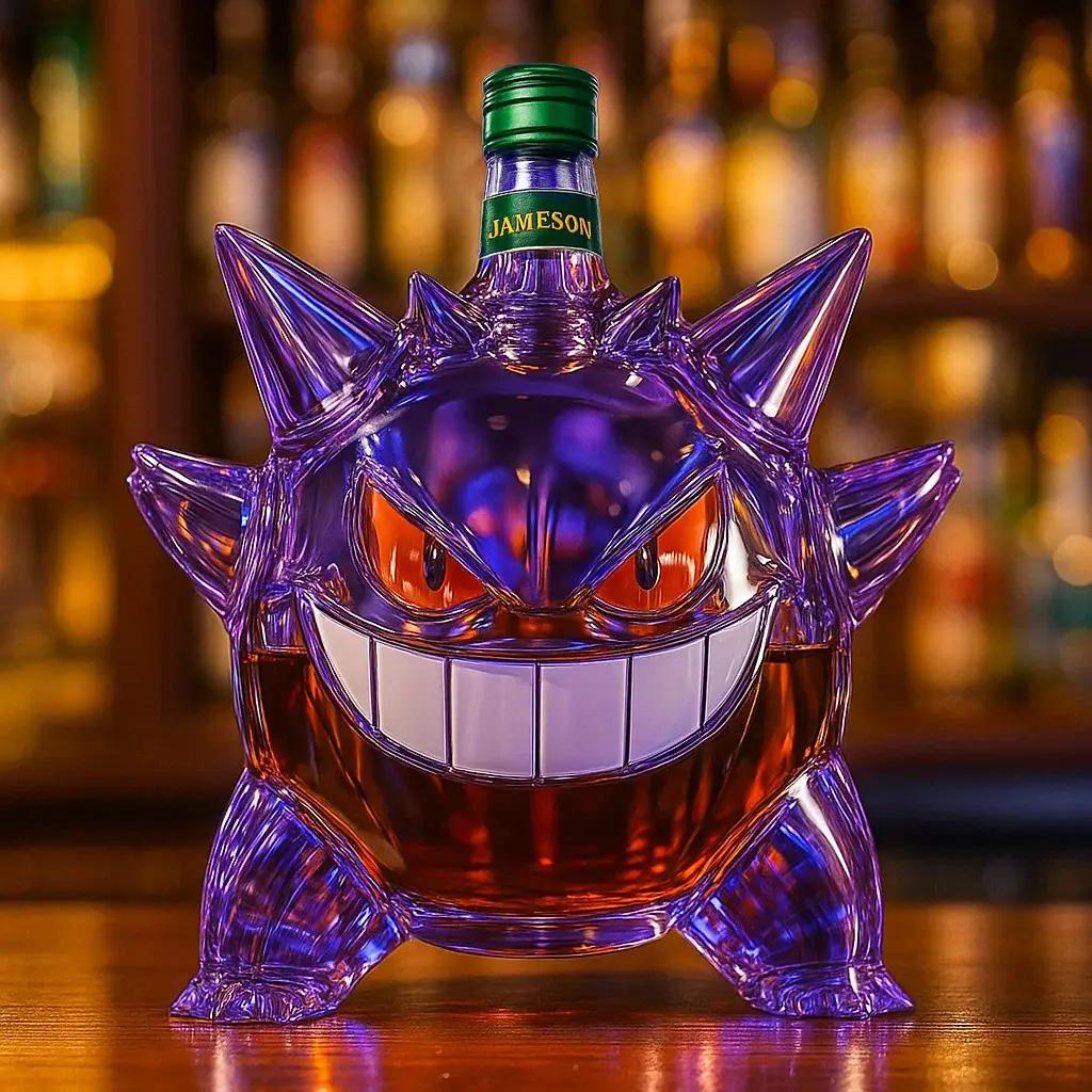 Gengar Whiskey Bottle