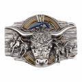 Cowboy Longhorn Belt Buckle