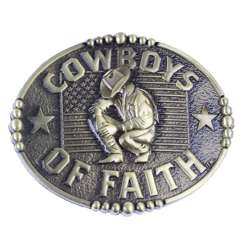 Cowboys of Faith Belt Buckle