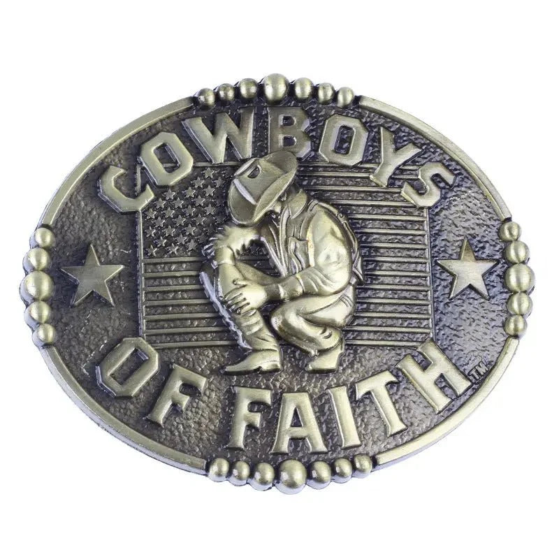 Cowboys of Faith Belt Buckle