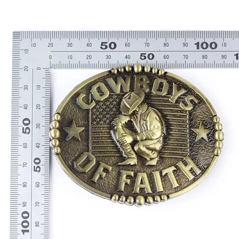 Cowboys of Faith Belt Buckle