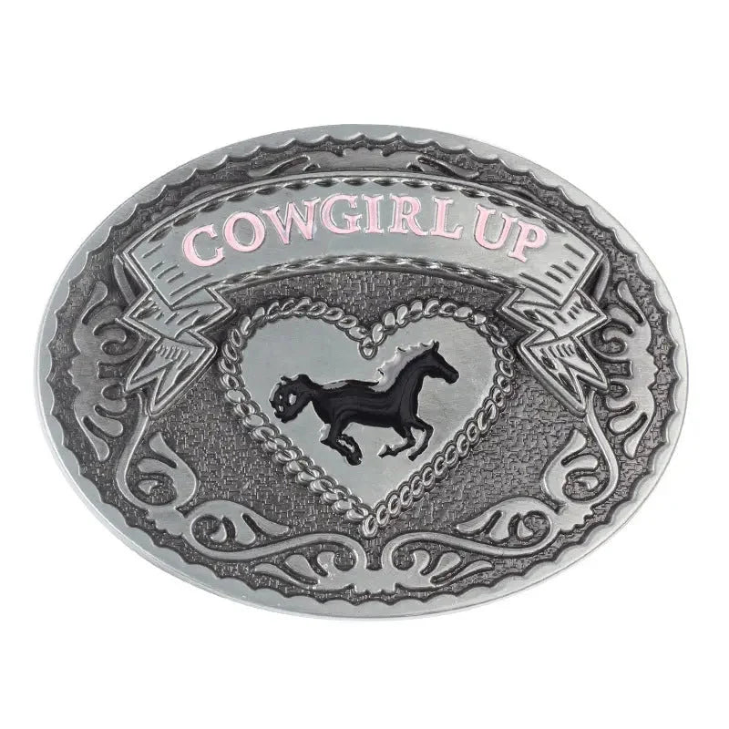 COWGIRL UP Western Belt Buckle