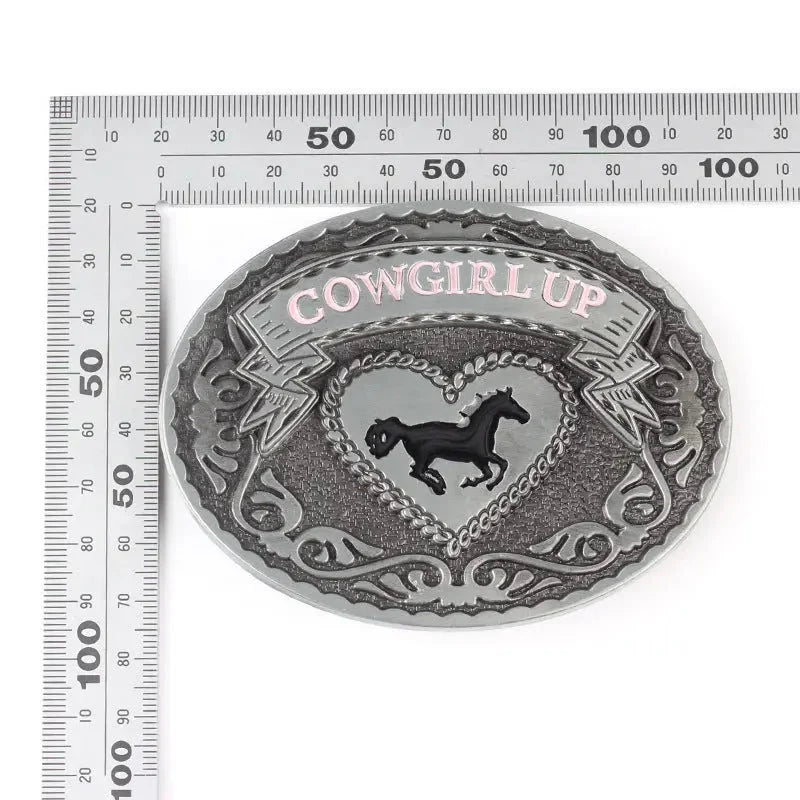 COWGIRL UP Western Belt Buckle