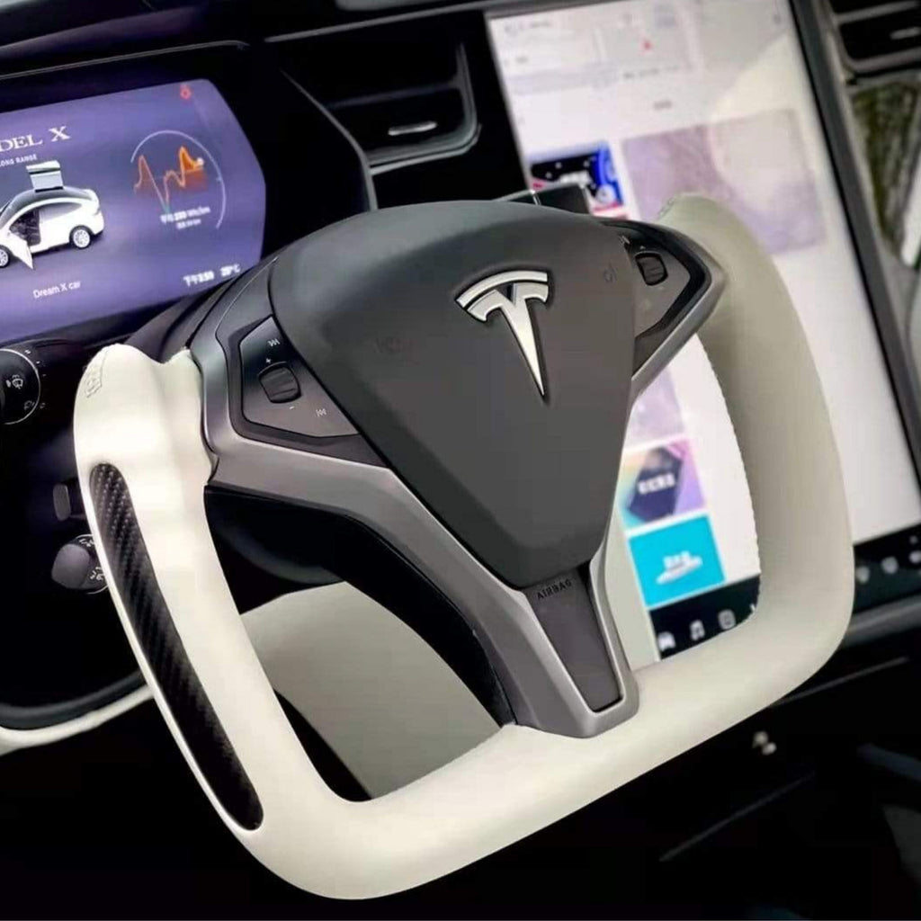 Sikunuo Custom Yoke Steering Wheel Replacement for Tesla Model X / S 2012-2020
