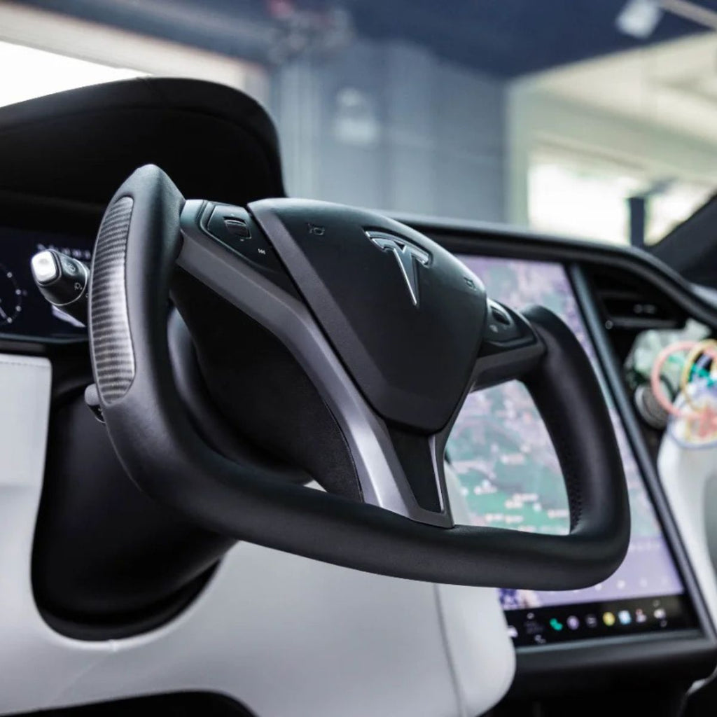 Sikunuo Custom Yoke Steering Wheel Replacement for Tesla Model X / S 2012-2020