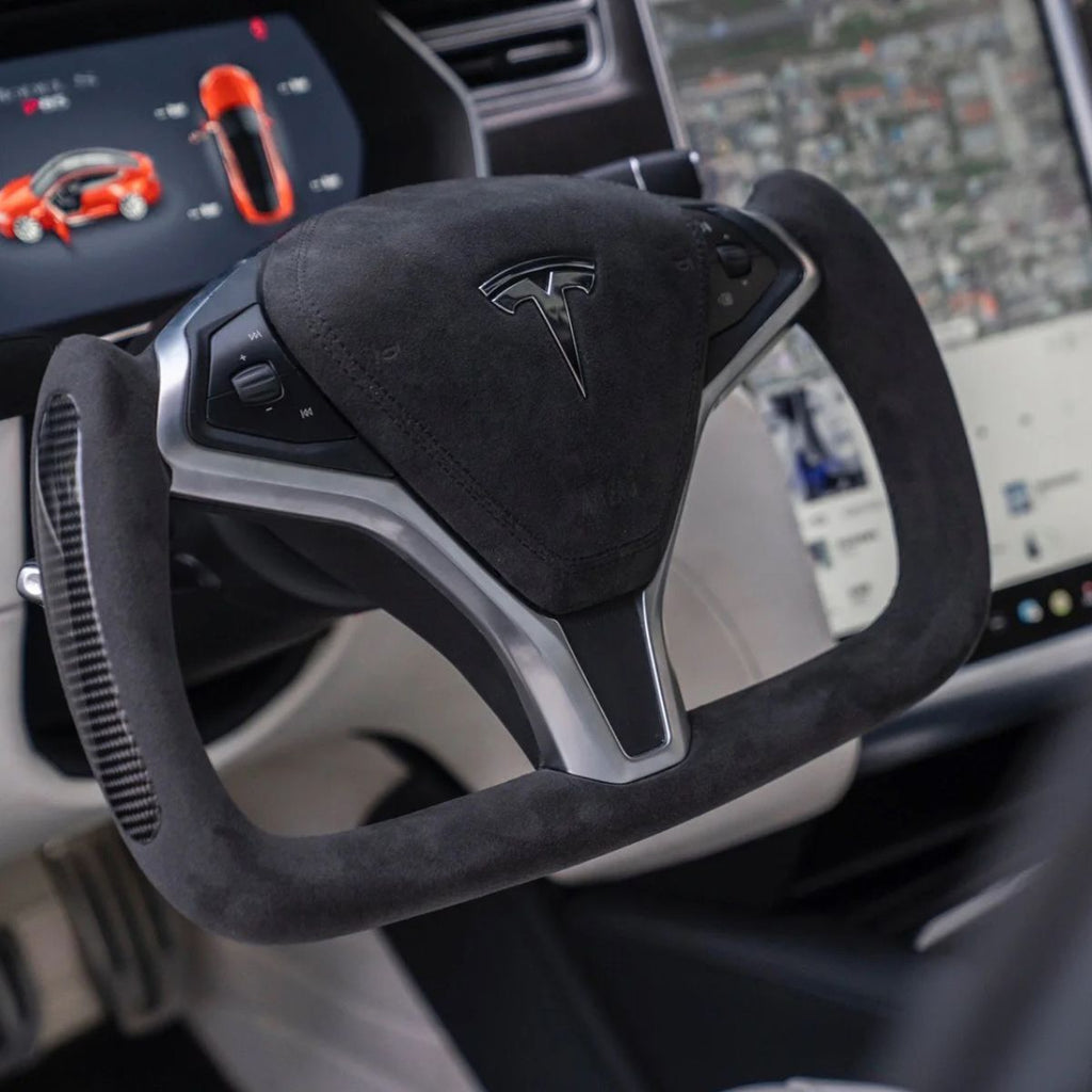 Sikunuo Custom Yoke Steering Wheel Replacement for Tesla Model X / S 2012-2020
