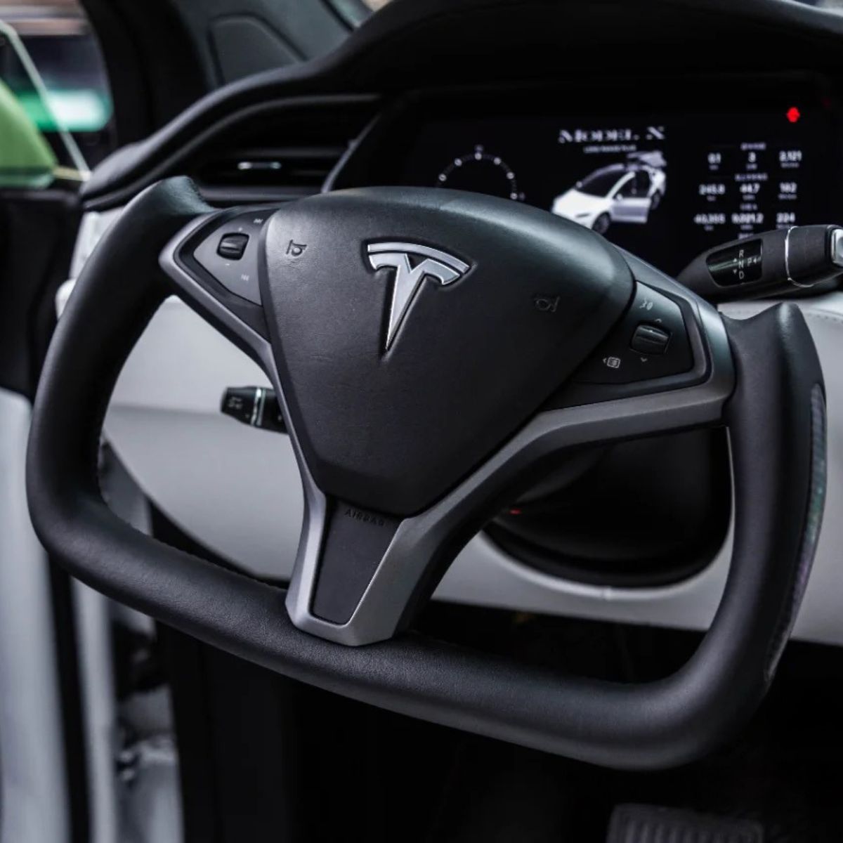 Sikunuo Custom Yoke Steering Wheel Replacement for Tesla Model X / S 2012-2020