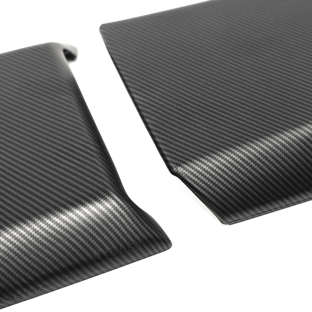 Cybertruck Armrest Carbon Fiber Style ABS Protective Trim Overlay