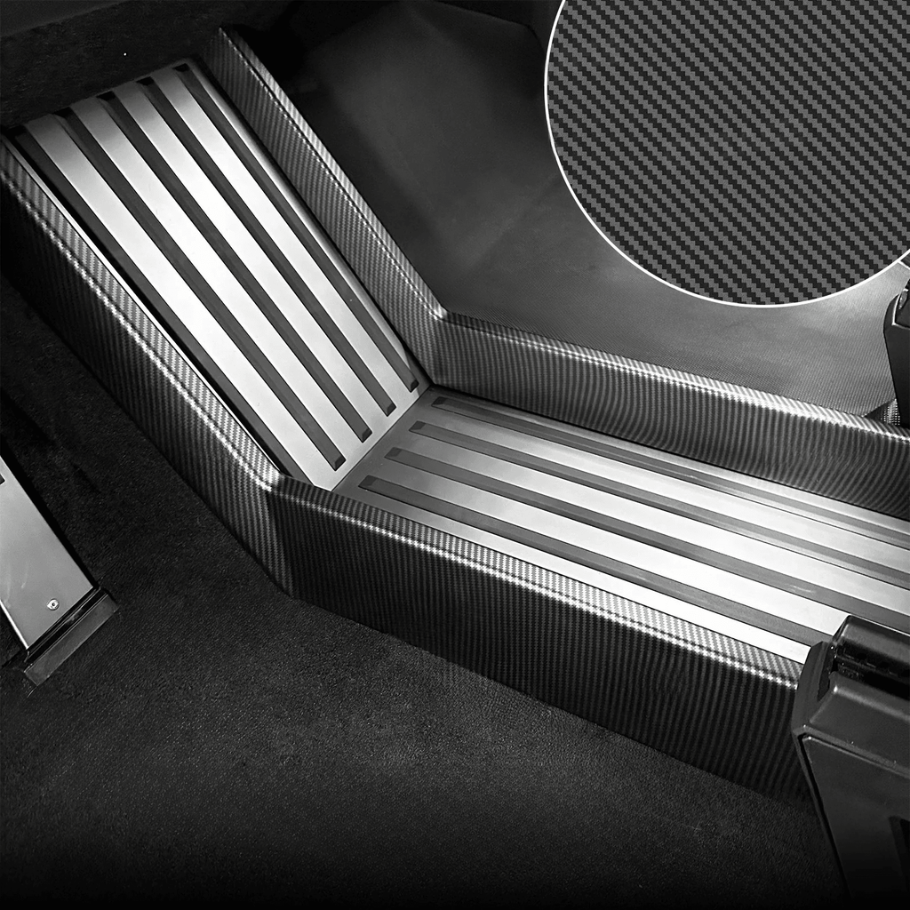 Cybertruck Lower Console Side Carbon Fiber Style ABS Protection