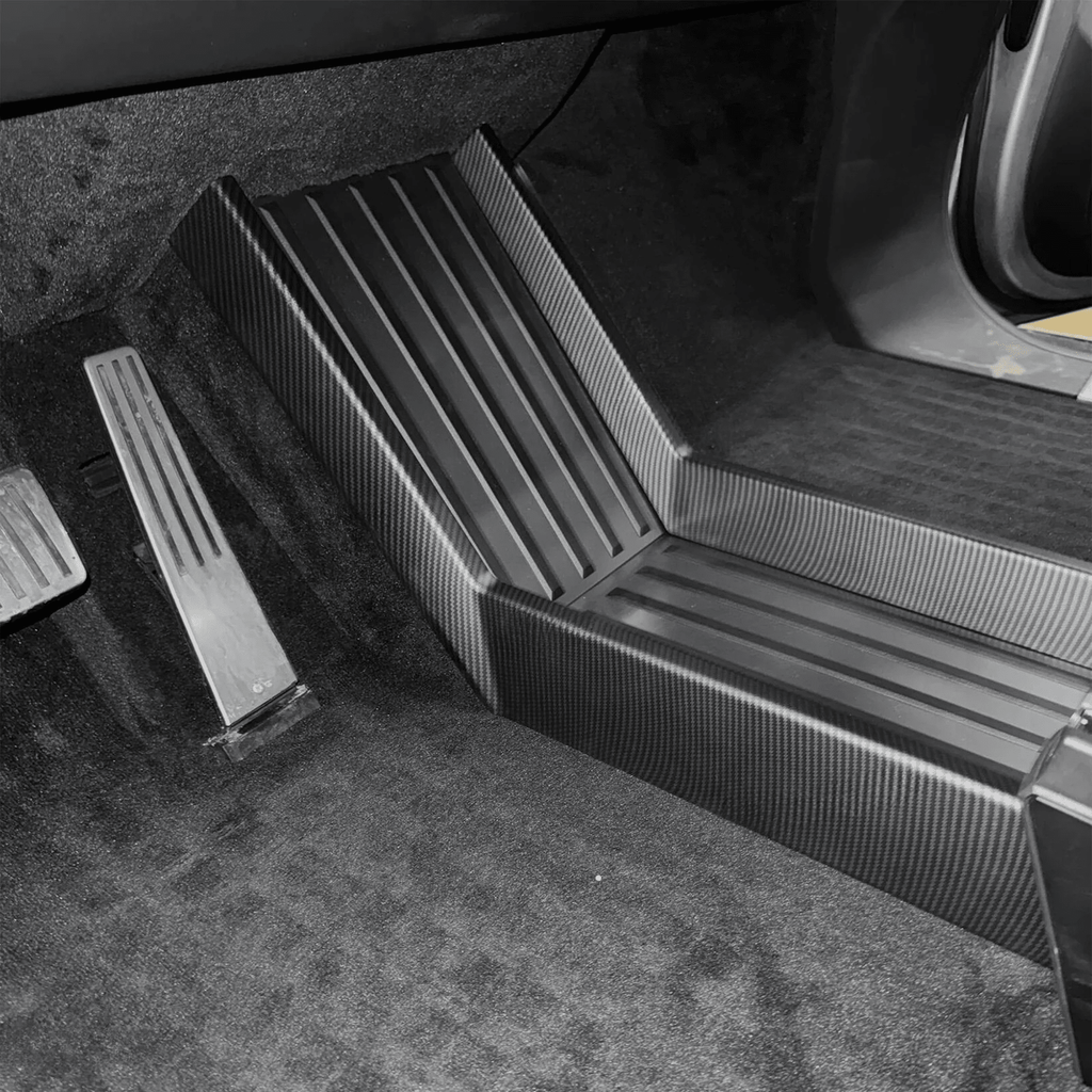 Cybertruck Lower Console Side Carbon Fiber Style ABS Protection